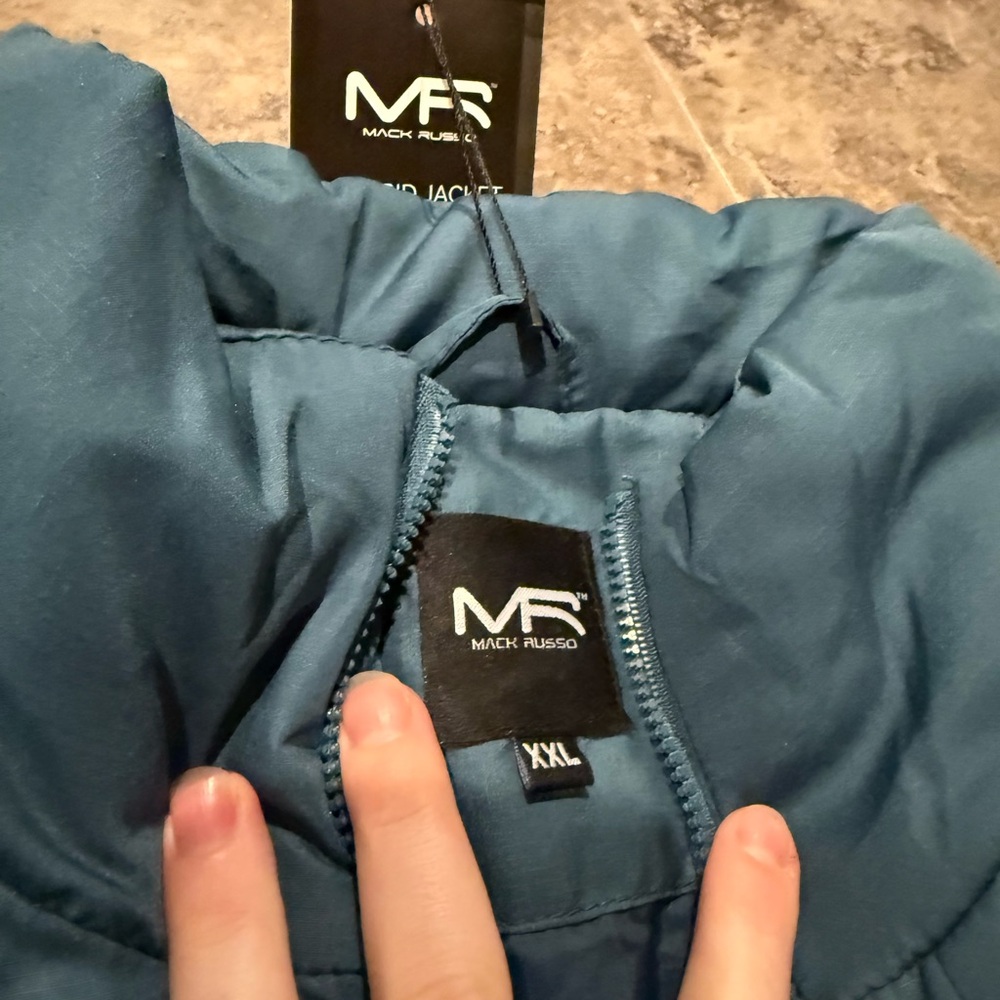 Mack Russo Blue Men’s Hybrid Jacket XXL NWT Style IT2302 SKU #INV00882 - Picture 4 of 12